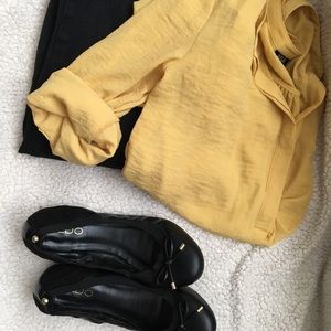 Ana roll-tab sleeve blouse